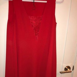 BCBG Red Silk Dress